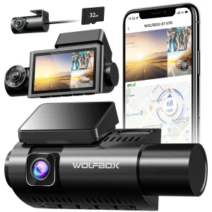 Dash  Cam 3 Channel Dash Camera for Car Front/Rear